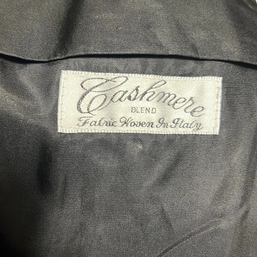 Ralph Lauren Cashmere Classic Dresscoat - CHAPS Sz 44 L Charcoal GUC - Picture 3 of 10